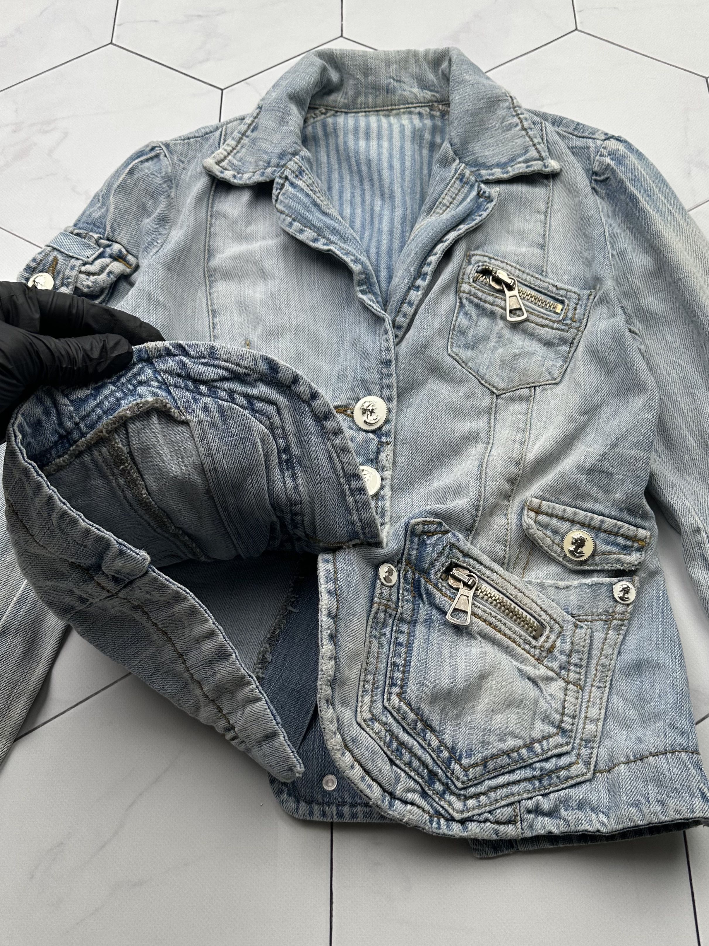 Japanese Brand Vintage Denim Jacket (B371)E2 Size S / US 4 / IT 40 - 4 Thumbnail