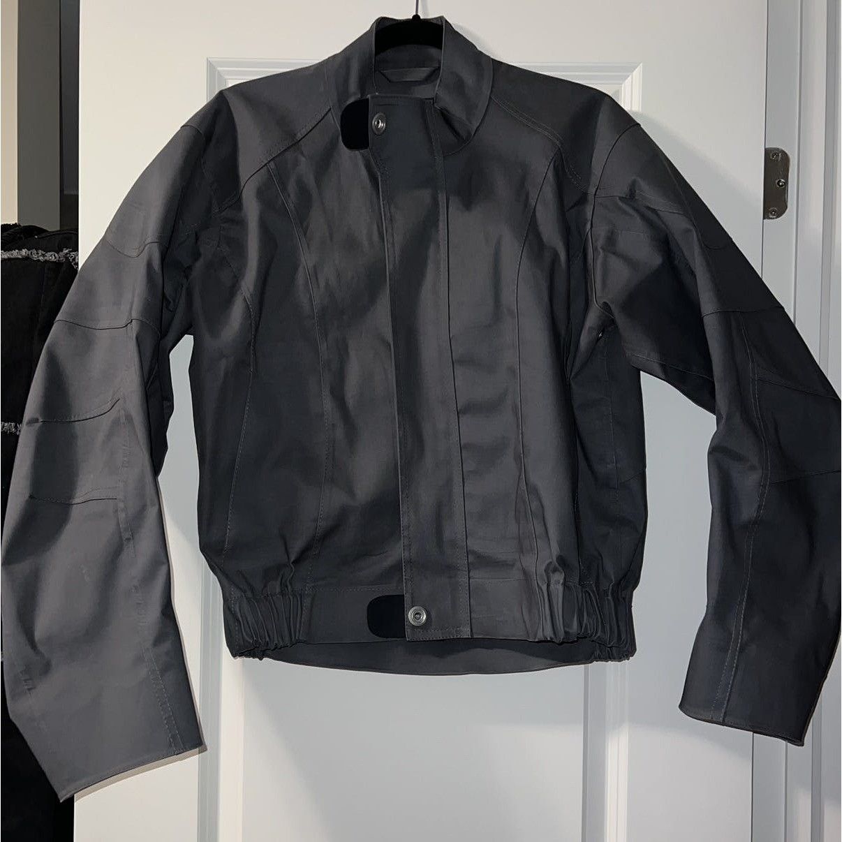 Mackintosh Mackintosh 0004 Iron Grey Bonded Cotton Moto Jacket Size US S / EU 44-46 / 1 - 6 Thumbnail