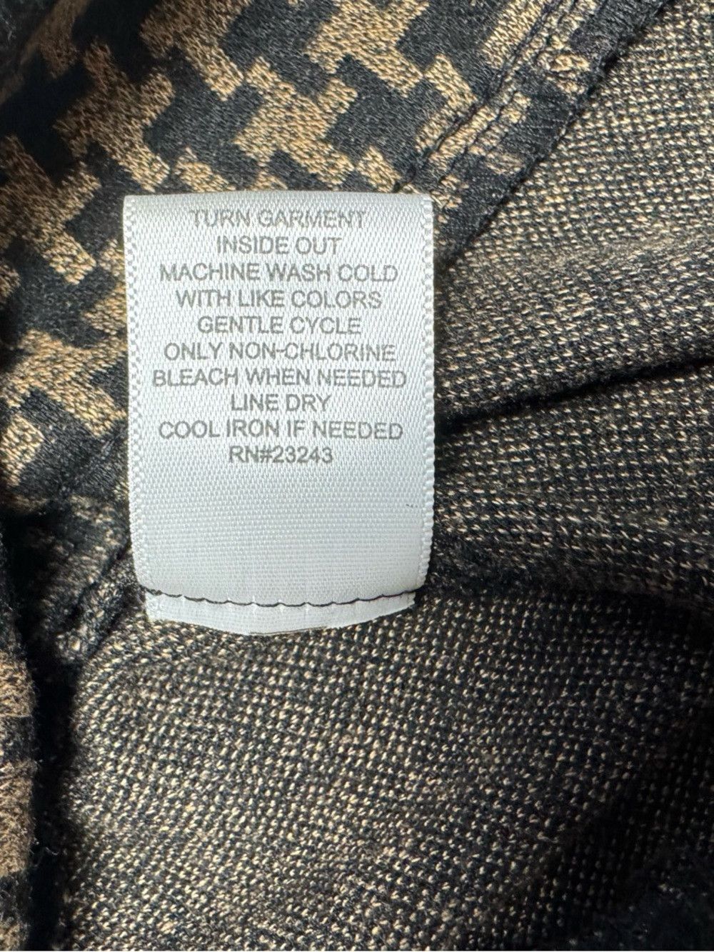 Other 7Th Avenue New York & Company Jersey Houndstooth Brown Trou Size 32" / US 10 / IT 46 - 9 Thumbnail