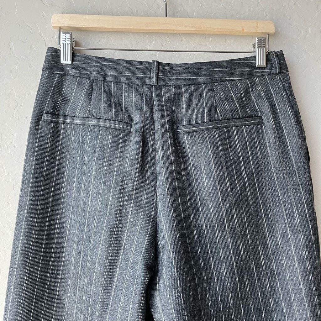 Jonathan Simkhai NEW SIMKHAI Trouser Pants Overlap Pinstripe Pants Gray Size Size 30" / US 8 / IT 44 - 10 Thumbnail