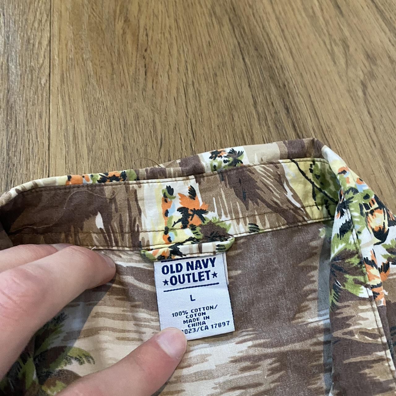 Other Brown and green Hawaiian shirt with palm trees Size US L / EU 52-54 / 3 - 3 Thumbnail