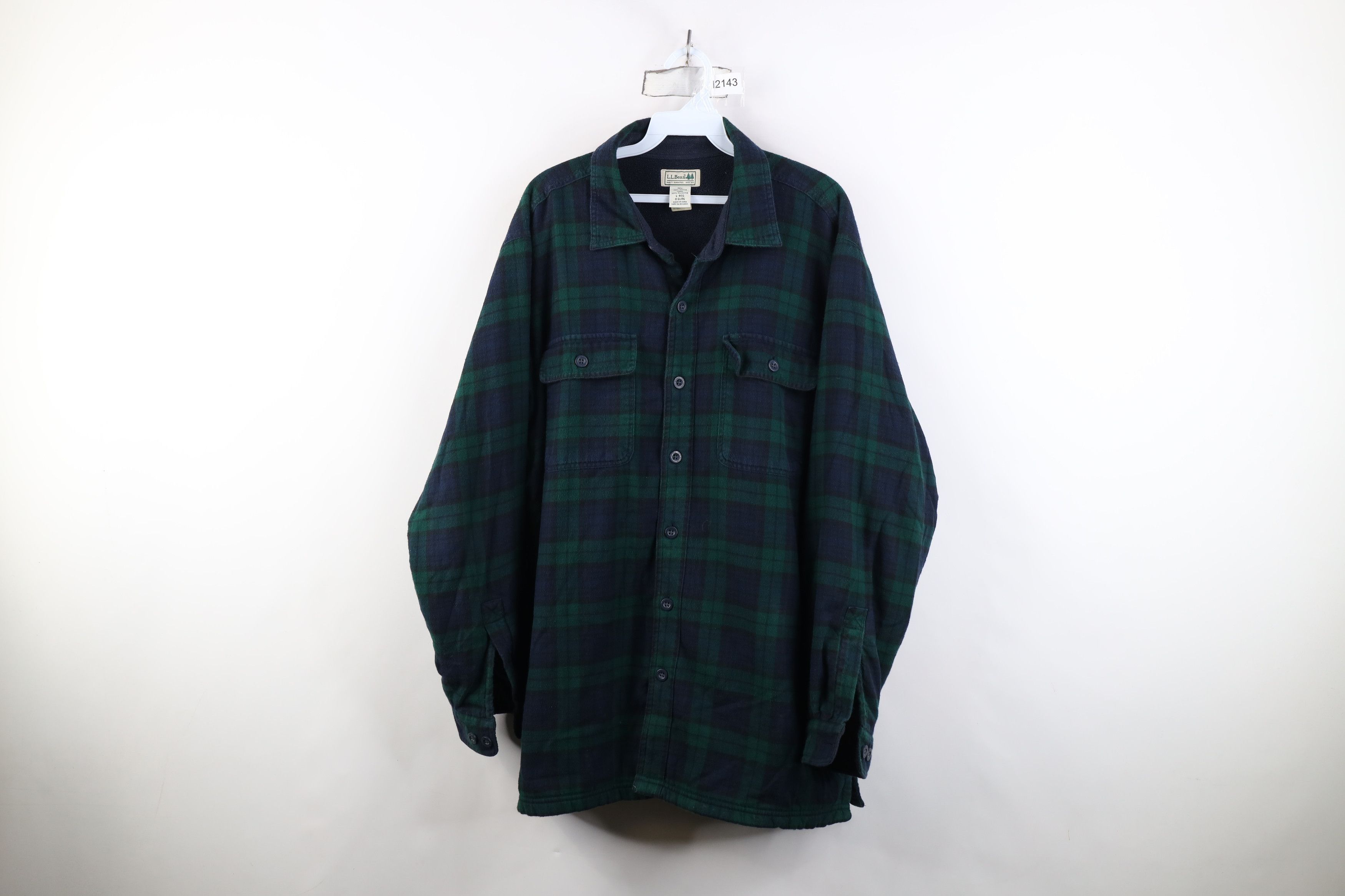 L.L. Bean Vintage LL Bean Lined Flannel Button Shirt Jacket Jac Shirt Size US L / EU 52-54 / 3 - 1 Thumbnail