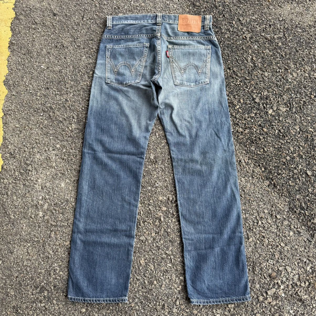 Edwin VINTAGE EDWIN 503 FADED DENIM JEAN PANTS Size US 35 - 8 Thumbnail