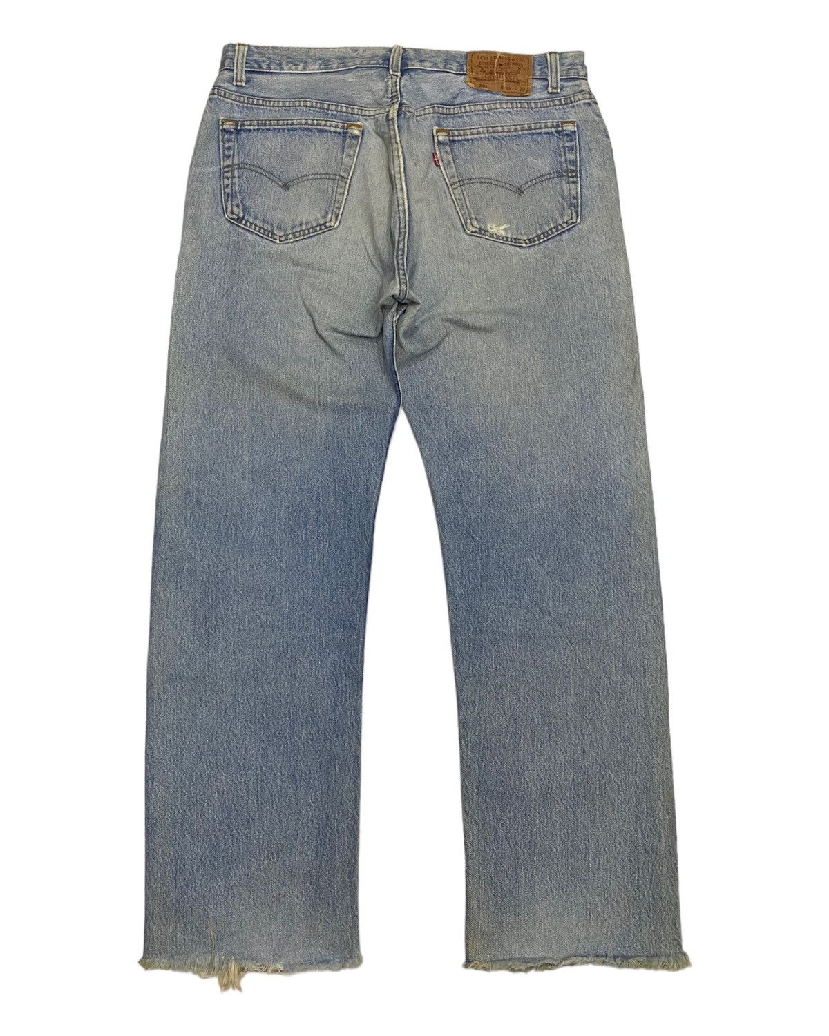 Levi's Vintage Clothing 🔥VINTAGE LEVIS 501 DISTRESSED DENIM MADE IN USA JEANS Size US 34 / EU 50 - 2 Thumbnail