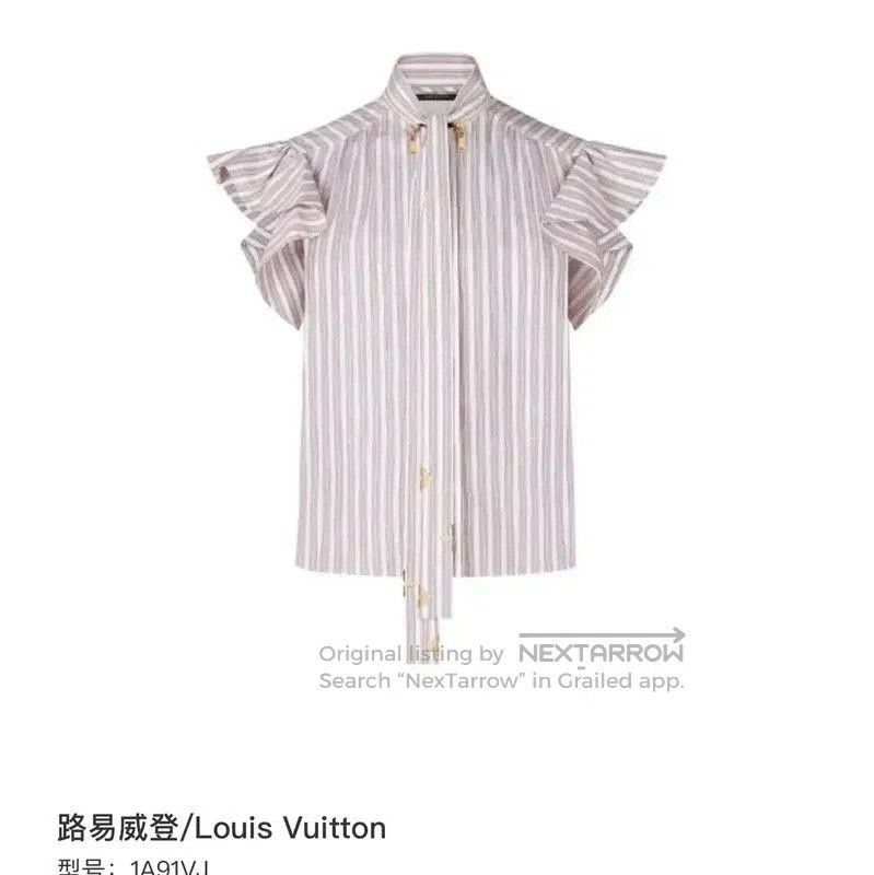 Louis Vuitton Louis Vuitton Pink Cotton Blend Women's Shirt . Size L / US 10 / IT 46 - 8 Thumbnail