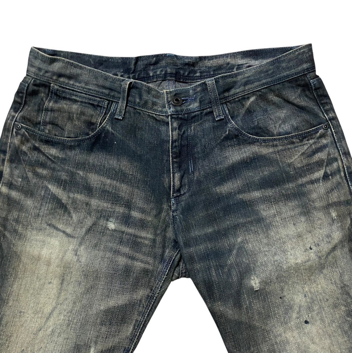 Neil Barrett Very Rare Design Vintage Neil Barrett Distressed Jeans 2000s Size US 34 / EU 50 - 4 Thumbnail