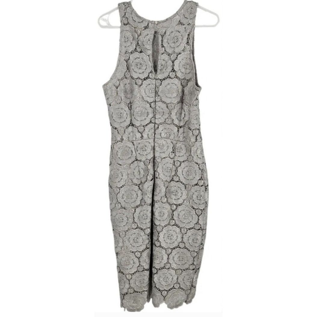 Anthropologie New Anthropologie BHLDN Emmeline Floral Lace Dress $220 Size L / US 10 / IT 46 - 4 Thumbnail