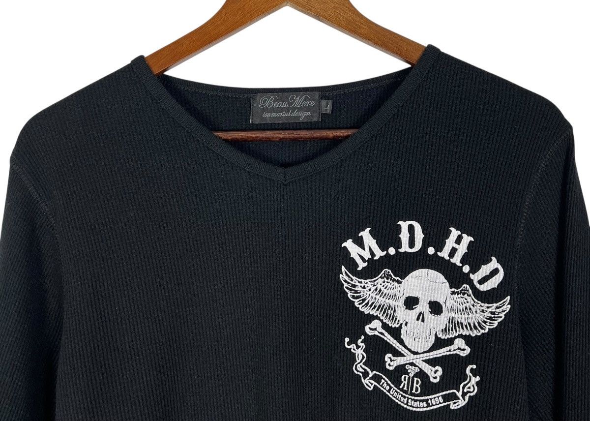 Affliction × If Six Was Nine × Japanese Brand Vintage Beau Mere Waffle Long Sleeve Size US L / EU 52-54 / 3 - 4 Thumbnail