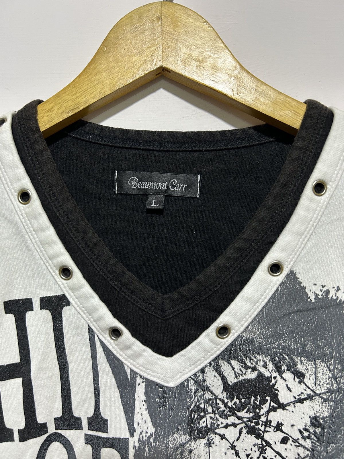 If Six Was Nine × Japanese Brand × Le Grande Bleu (L.G.B.) 💸BINDINGOFFER💸Beaumont Carr Skull Gothic lgb ifsixwasnine Size US L / EU 52-54 / 3 - 5 Thumbnail