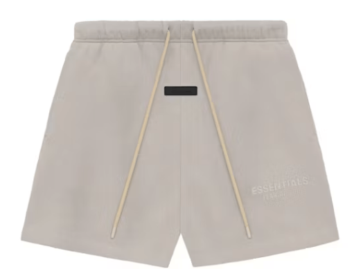 Fear of God Essentials Sweatshort Silver Cloud Size XL