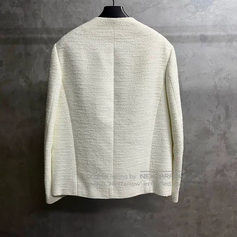 Louis Vuitton Louis Vuitton White solid collarless single-breasted long- Size US M / EU 48-50 / 2 - 5 Thumbnail