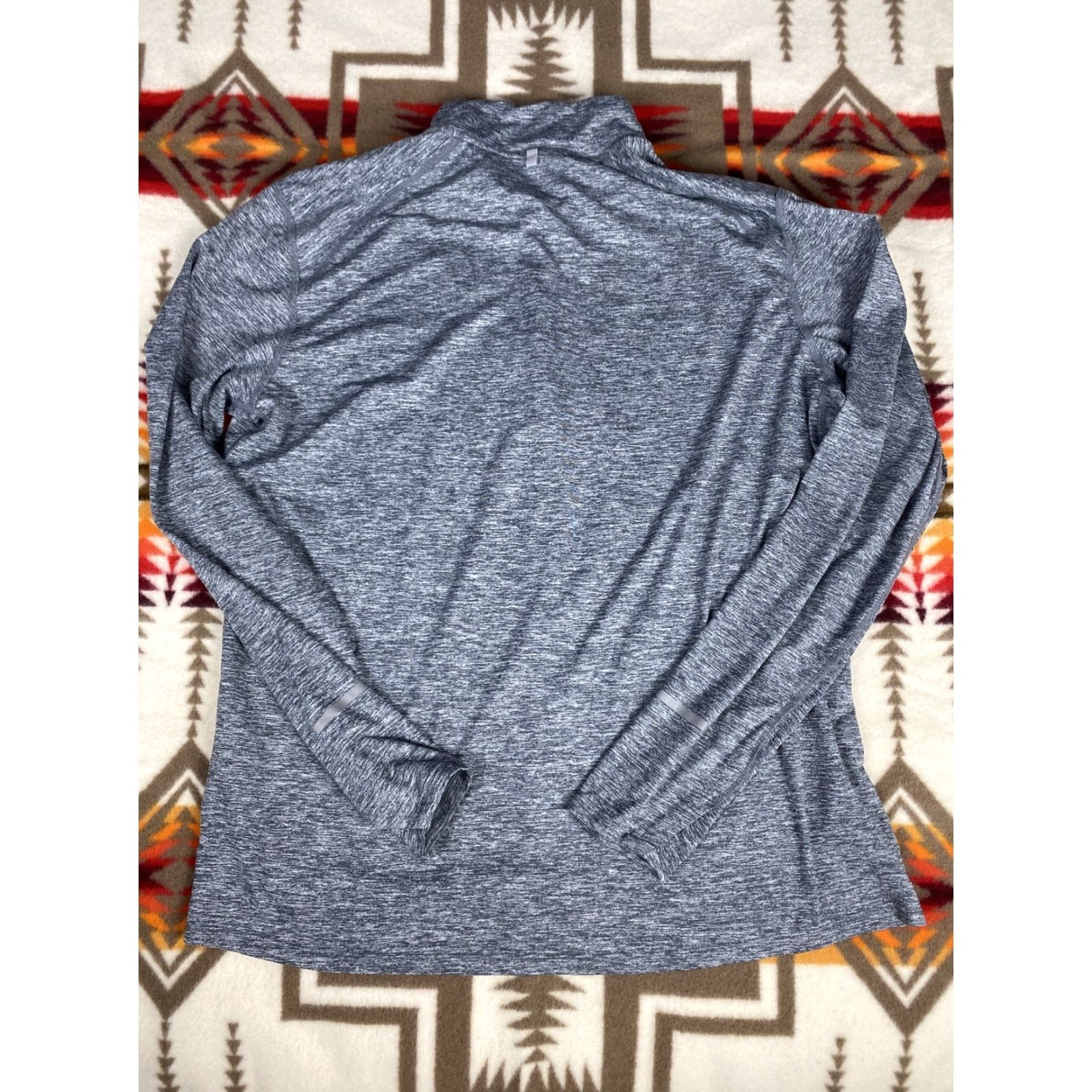 Nike Nike Dri Fit Running 1/4 Zip Long Sleeve Heather Gray Shirt Mens XL Size US XL / EU 56 / 4 - 6 Thumbnail