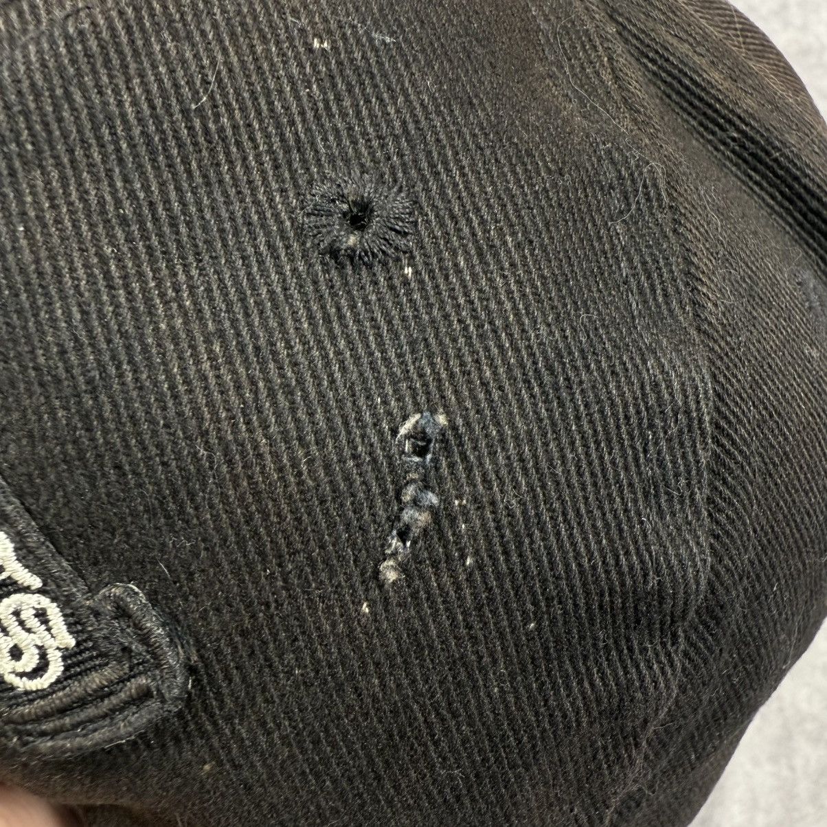 Chrome Hearts Chrome Hearts Cross Waxed Denim ‘Faded’ Baseball Cap Size ONE SIZE - 6 Thumbnail