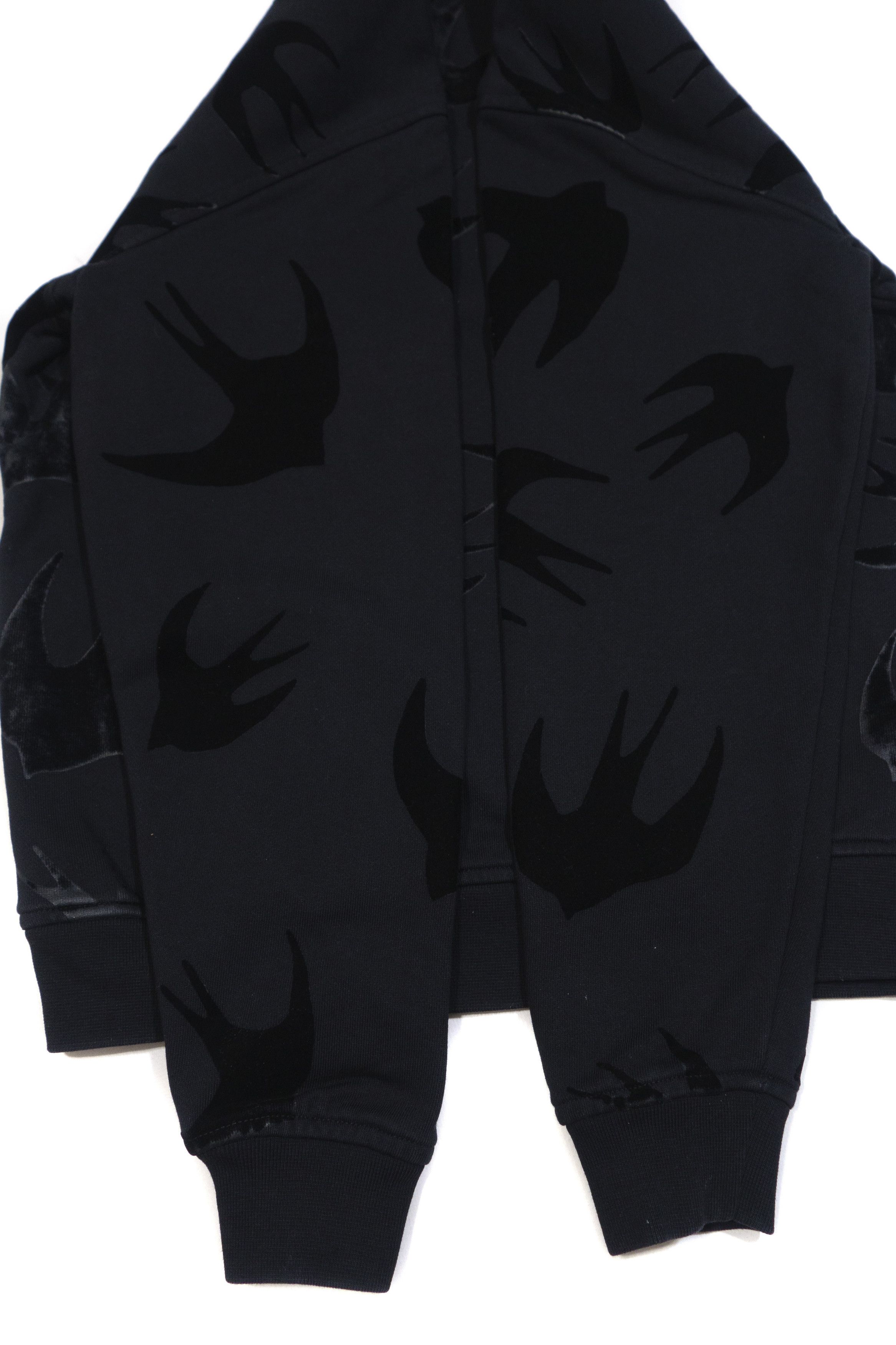 Alexander McQueen Birds Velour Logos Monogram Sweatshirt Size US XXS / EU 40 - 7 Thumbnail