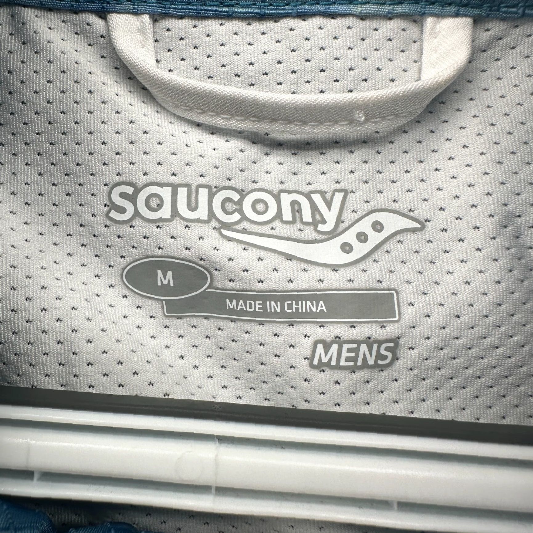 Saucony Saucony Track Jacket White Blue Men's M Full Zip Long Sleeve Pockets Size US M / EU 48-50 / 2 - 5 Thumbnail