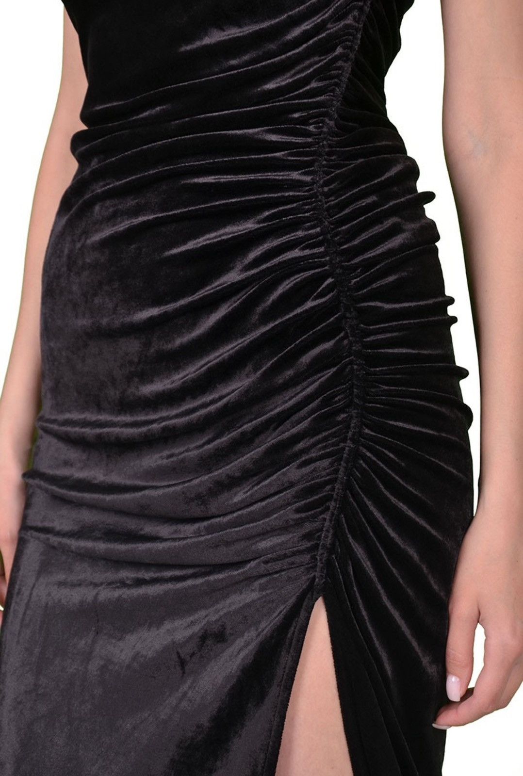 Rick Owens × Rick Owens Lilies Last Size Rick Owens Lilies Velour Black Maxi Dress Size M / US 6-8 / IT 42-44 - 5 Thumbnail