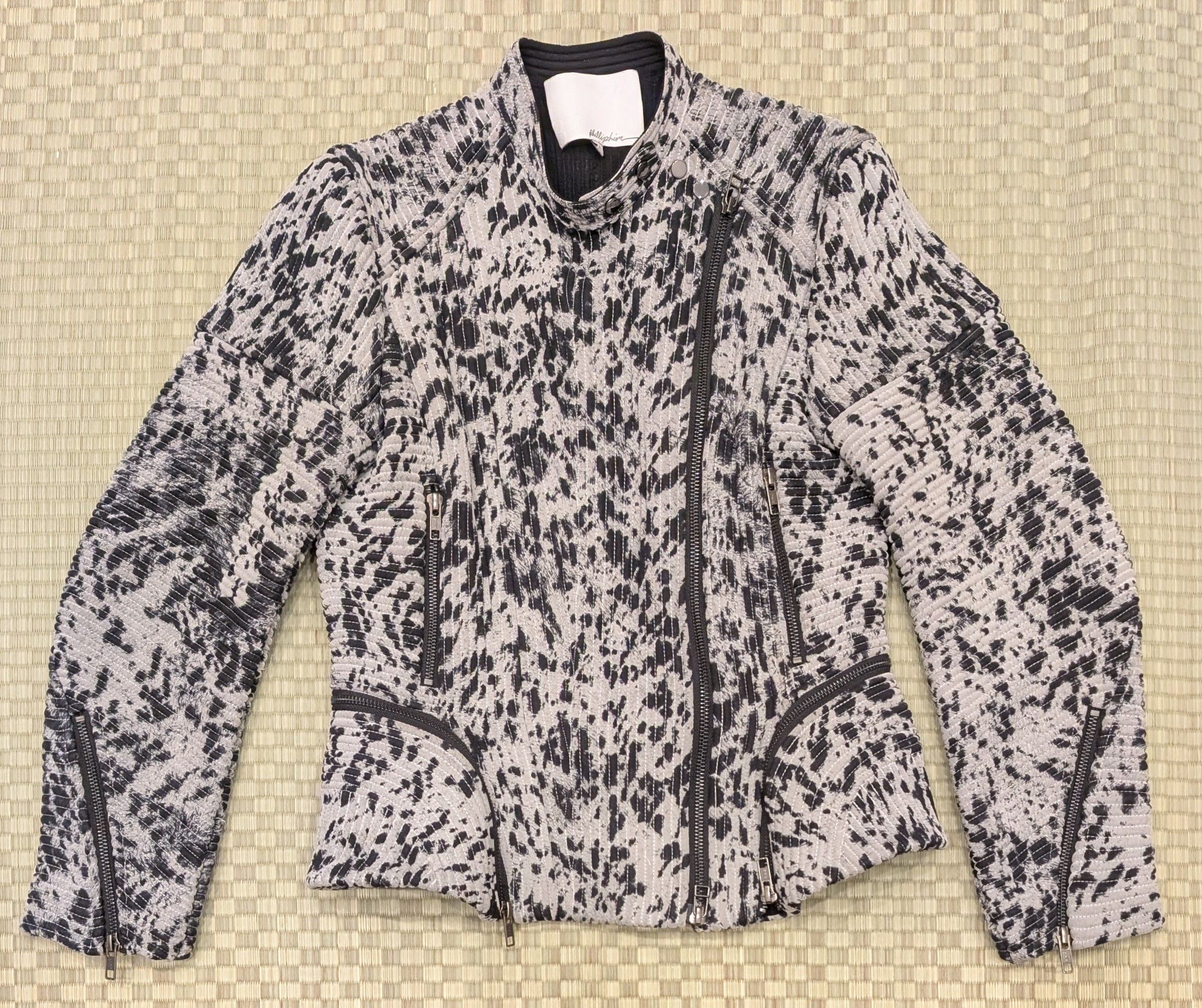 3.1 Phillip Lim 3.1 Phillip Lim Silk Rider Motorcycle Jacket Multicolor Size M / US 6-8 / IT 42-44 - 1 Thumbnail