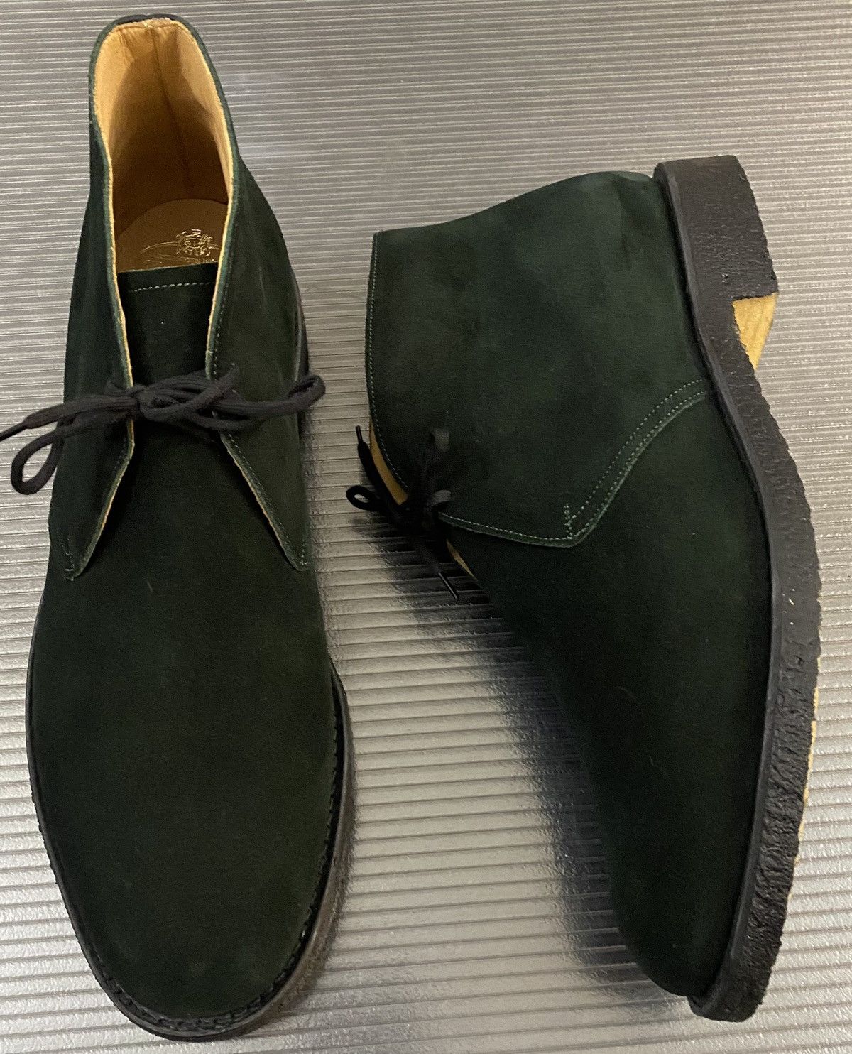 Church's Churchs 🏴󠁧󠁢󠁥󠁮󠁧󠁿 Dk Green Castoro Suede Ryder Chukka Boots 12uk NEW Size US 13 / EU 46 - 4 Thumbnail