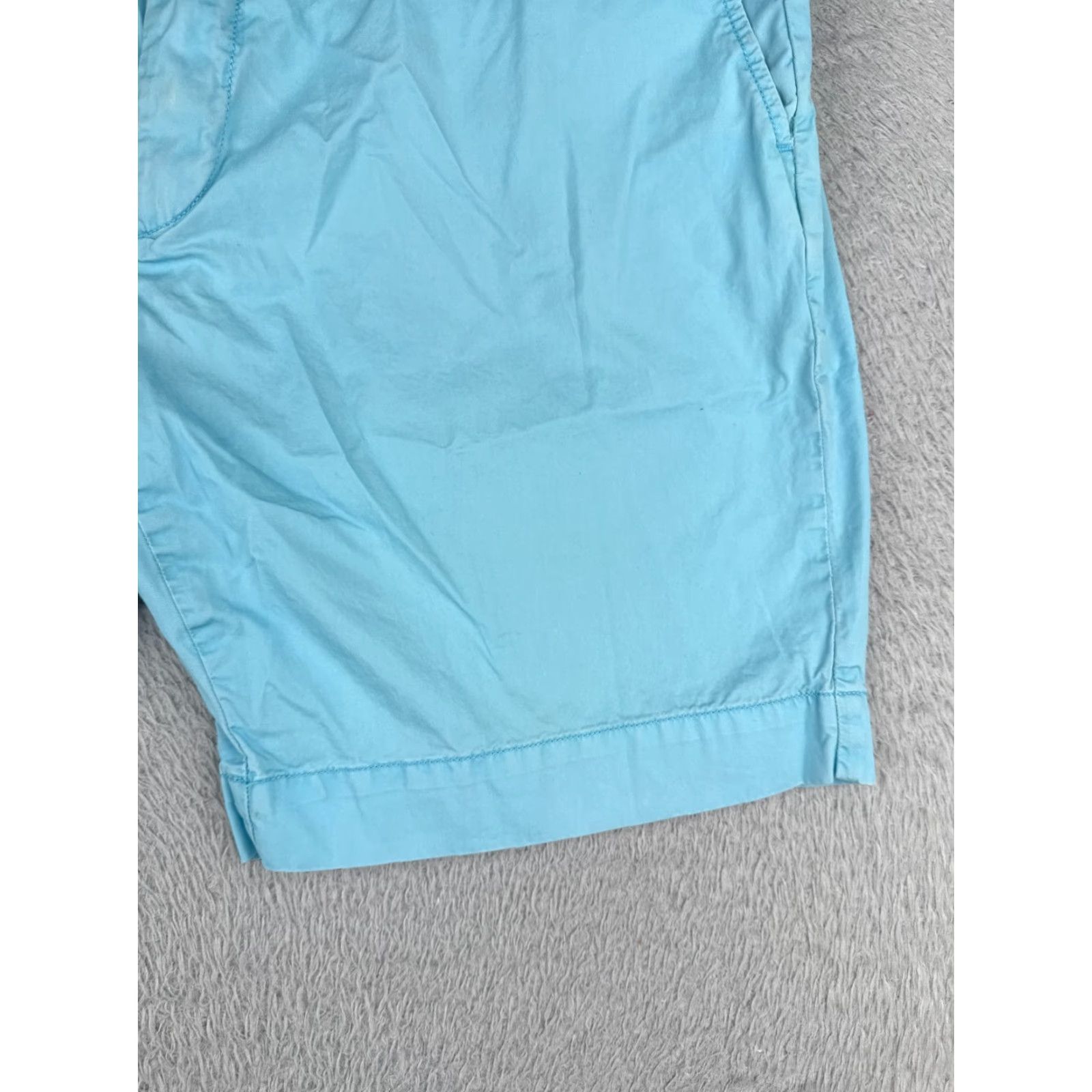 Polo Ralph Lauren Polo Ralph Lauren Mens Shorts Chino 38 Blue Cotton Nylon Cotton Blend Zip Pockets Classic Flat Front Casual Size US M / EU 48-50 / 2 - 2 Thumbnail