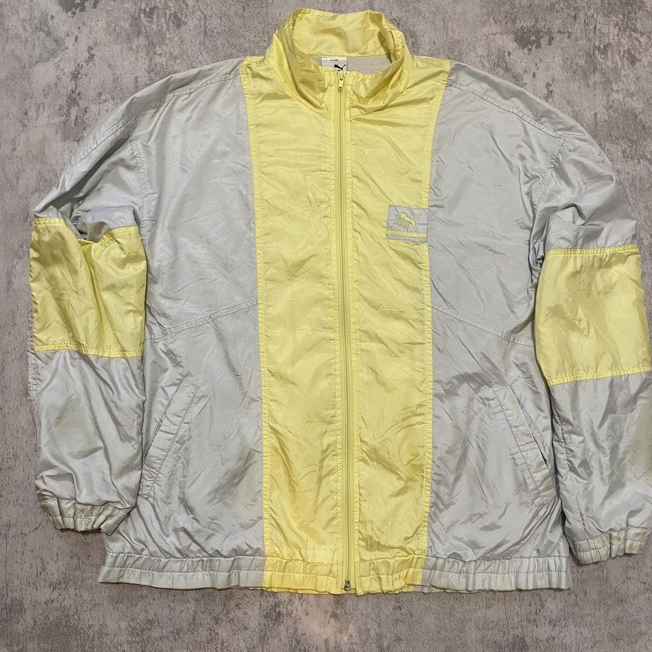 Puma Yellow and grey vintage 90s Nike track jacket nike Size US M / EU 48-50 / 2 - 1 Thumbnail