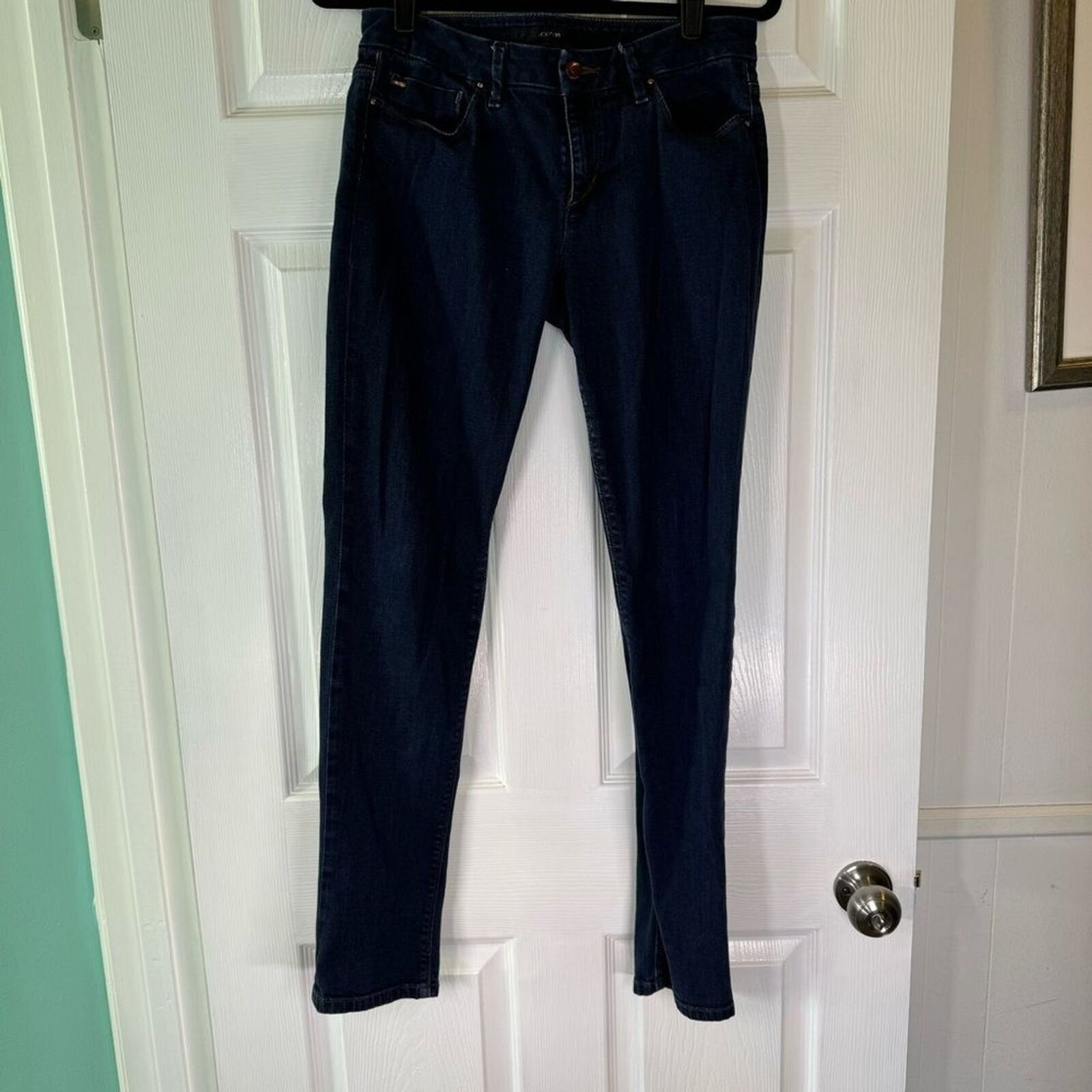 Joe's Joe's Jeans Honey Skinny Dark Wash Jeans W30 Size 30" / US 8 / IT 44 - 2 Thumbnail