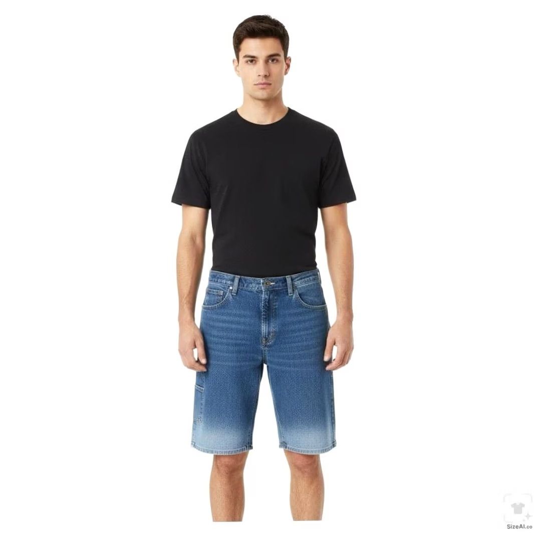 Dickies Dickies Shorts Mens 38 Blue Cargo Relaxed Fit Denim 11 Inseam Pockets Size US 38 / EU 54 - 4 Thumbnail