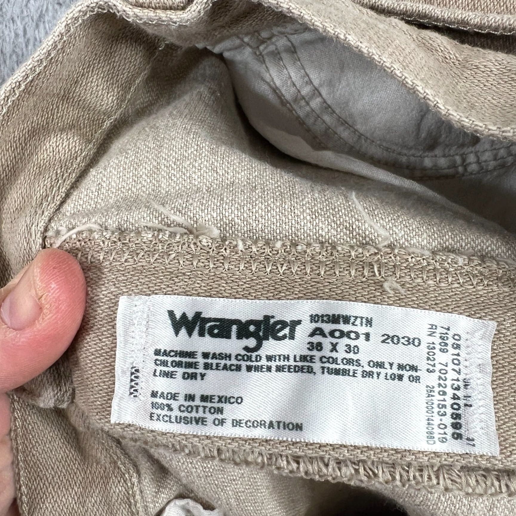 Wrangler Wrangler 1013MWZ Jeans Mens Tan Classic Straight Leg Denim 36x30 Size US 28 / EU 44 - 7 Thumbnail
