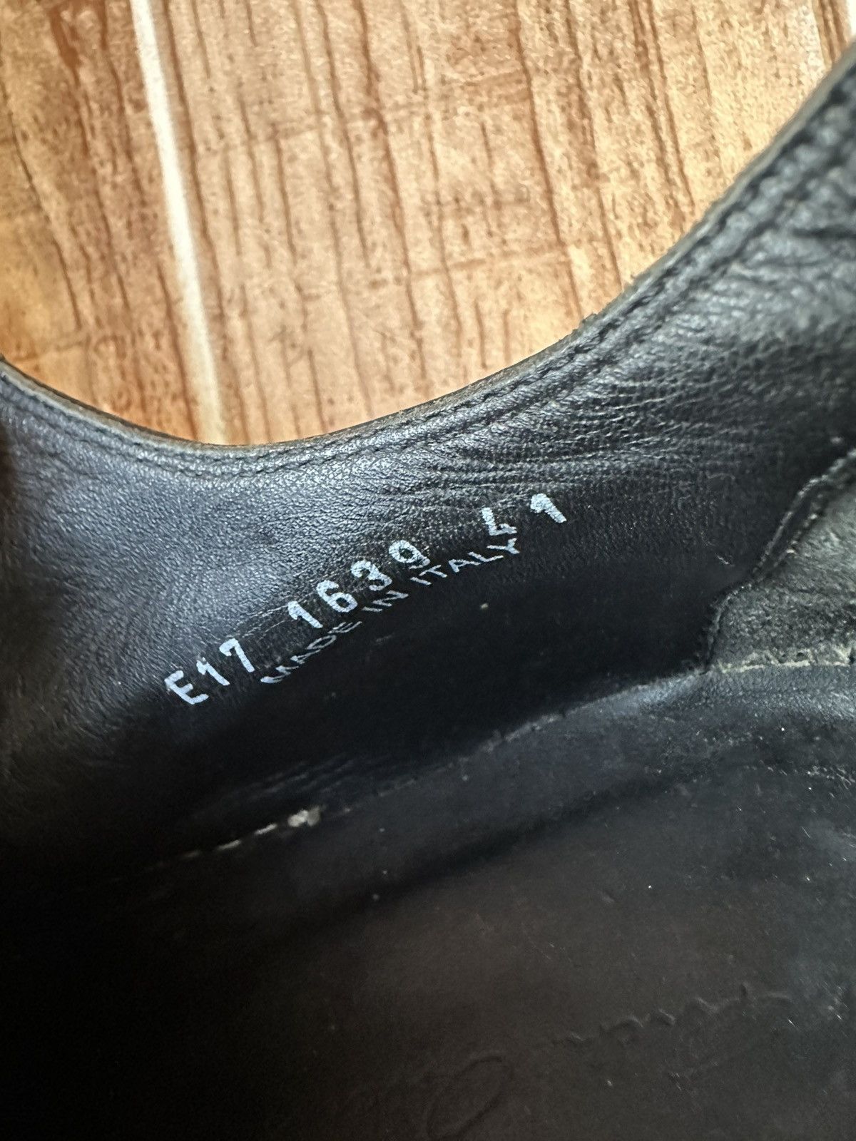 Rick Owens Rick Owens Ramones Mainline Distressed Black Leather Lowtops Size US 8.5 / EU 41-42 - 16 Thumbnail