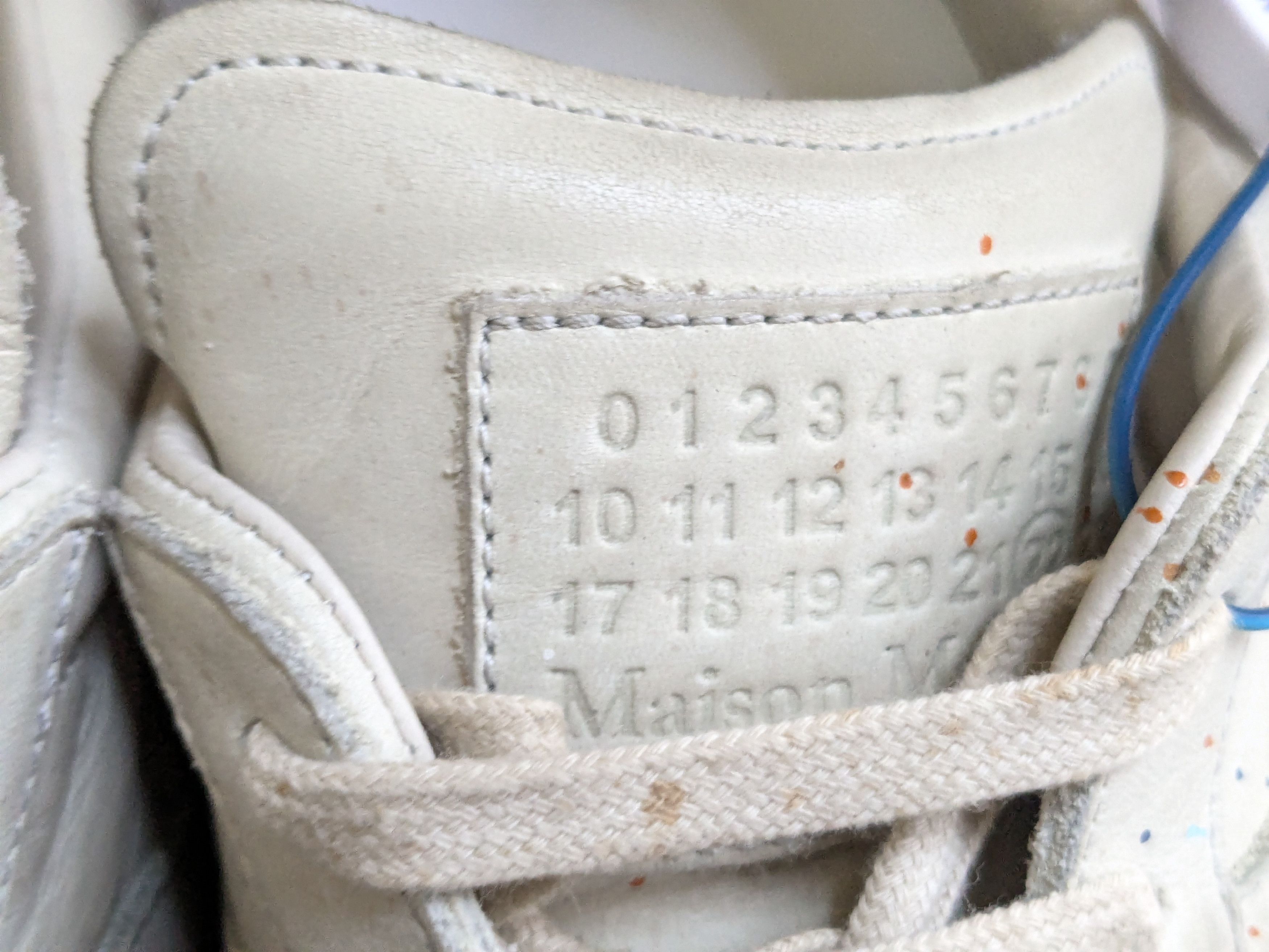 Maison Margiela Maison Margiela Replica GAT Paint Splatter 12 45 Low Top Gum Size US 12 / EU 45 - 7 Thumbnail