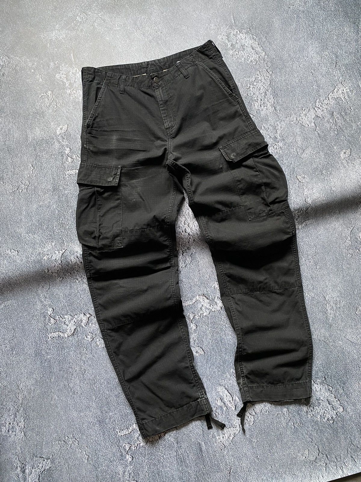 Carhartt × Vintage Carhartt Wip 31/32 Faded Cargo Pocket Logo Pants Trousers Size US 32 / EU 48 - 1 Thumbnail