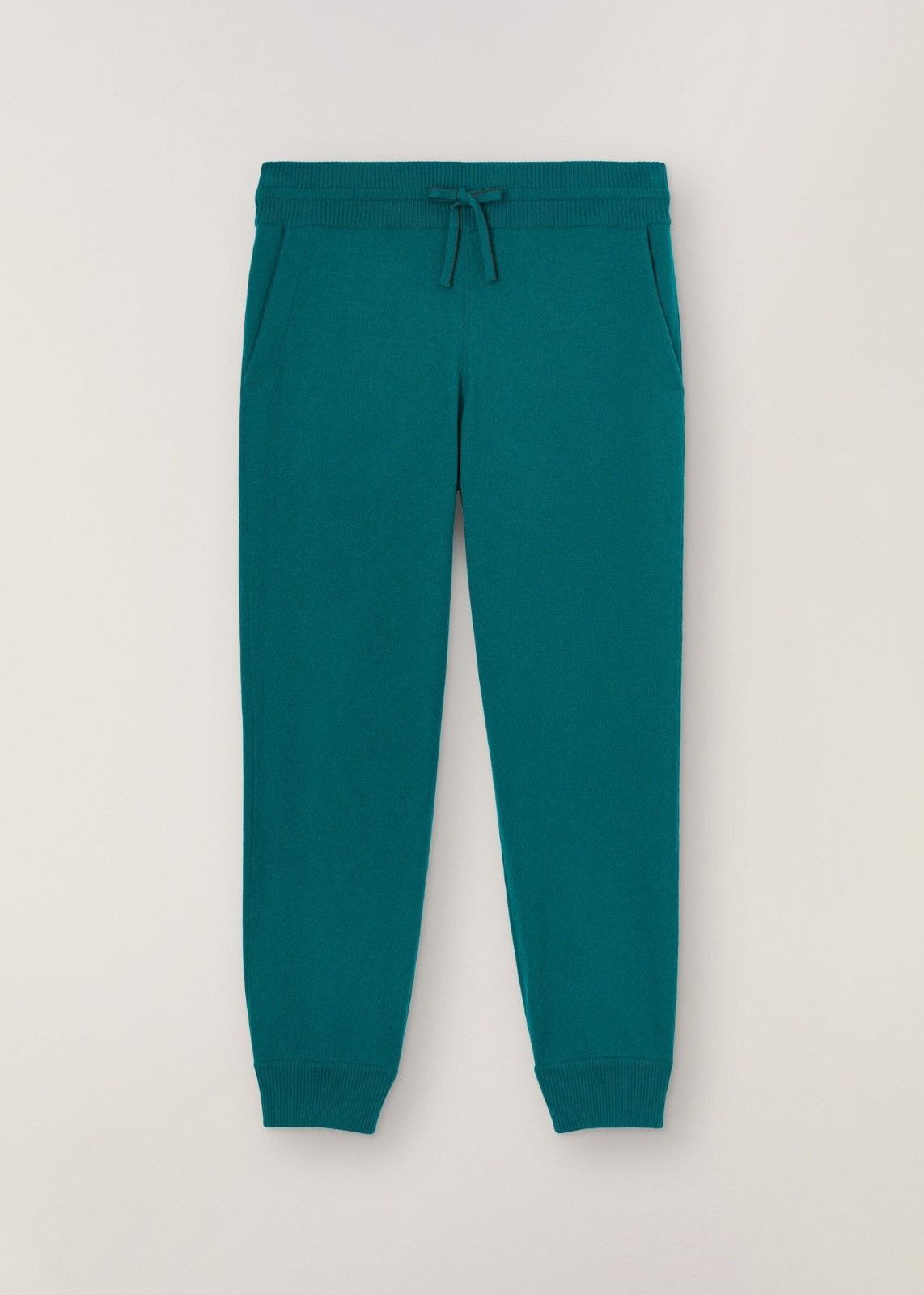 o1loc1c0124 Plain-knit Athleisure Pant in Green