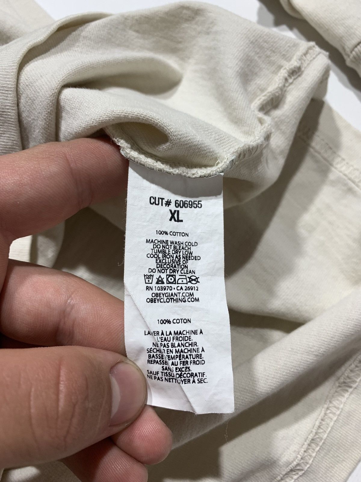 Obey Obey Clothing LIFESTYLE - LANG HAUS MUSIK - Sweatshirt beige Size US XL / EU 56 / 4 - 7 Thumbnail