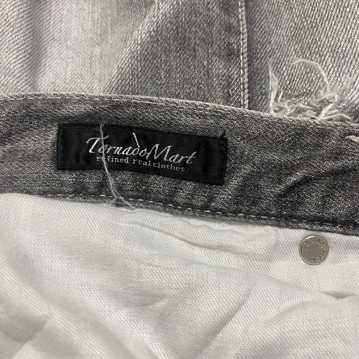 Tornado Mart Tornado Mart Bullet Hole Denim Flare Jeans Size US 33 - 17 Thumbnail