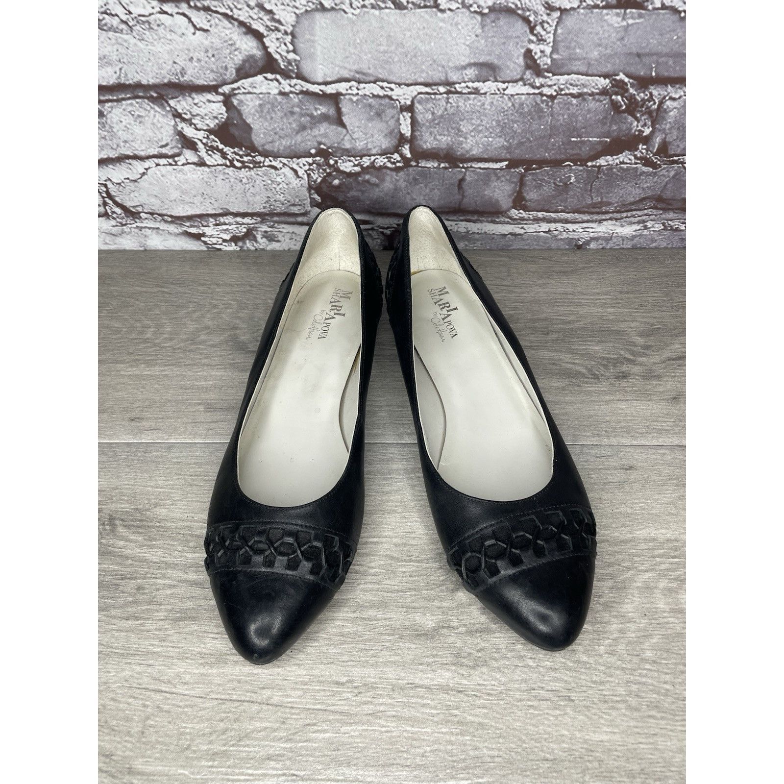 Cole Haan Maria Sharapova by Cole Haan Air Bacara Black Leather Ballet Size US 11 / IT 41 - 10 Thumbnail