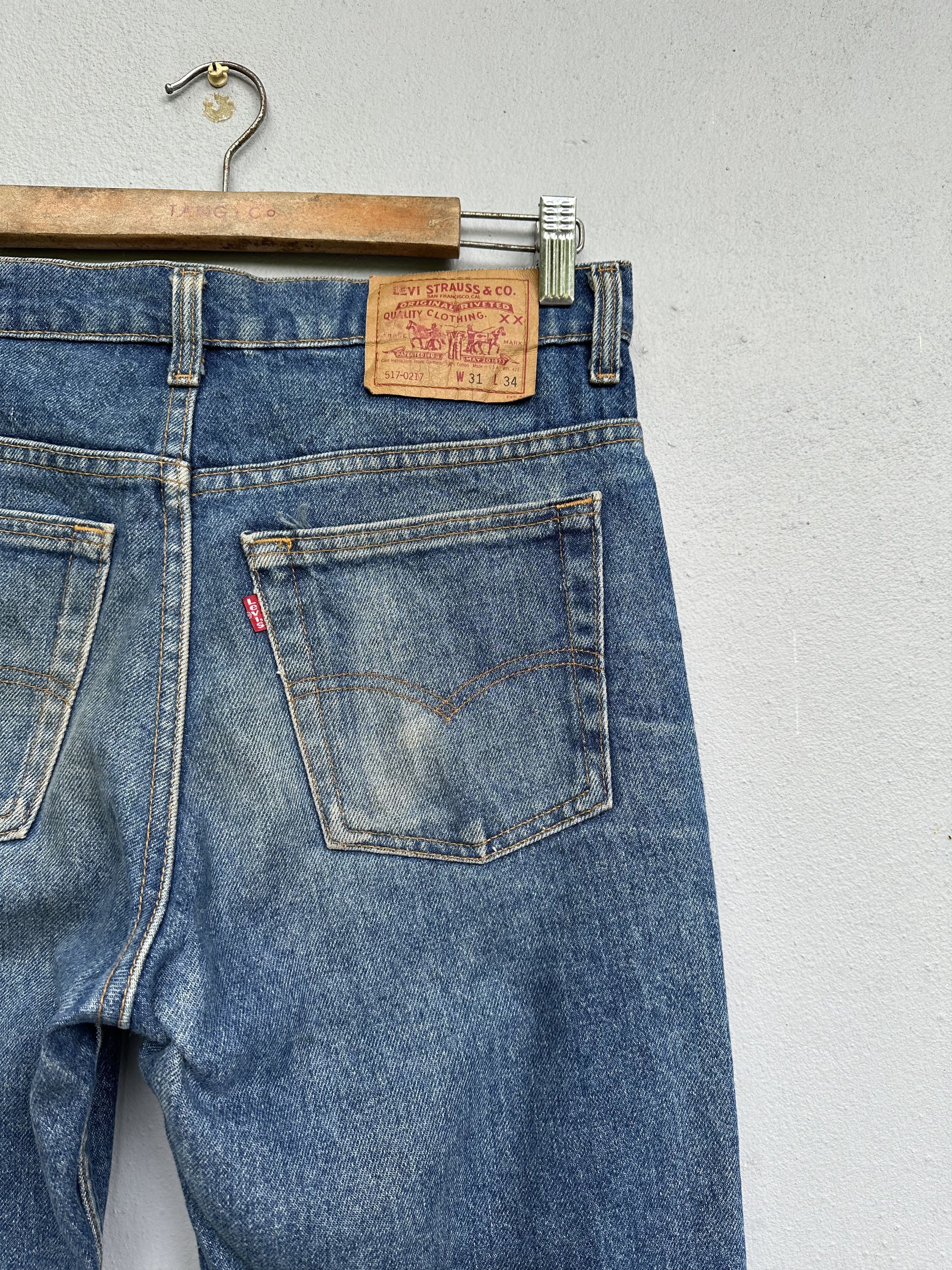 Levi's Vintage Clothing Vintage Early 90s Levi’s 517 Made In Usa Flare Jeans Size US 30 / EU 46 - 17 Thumbnail