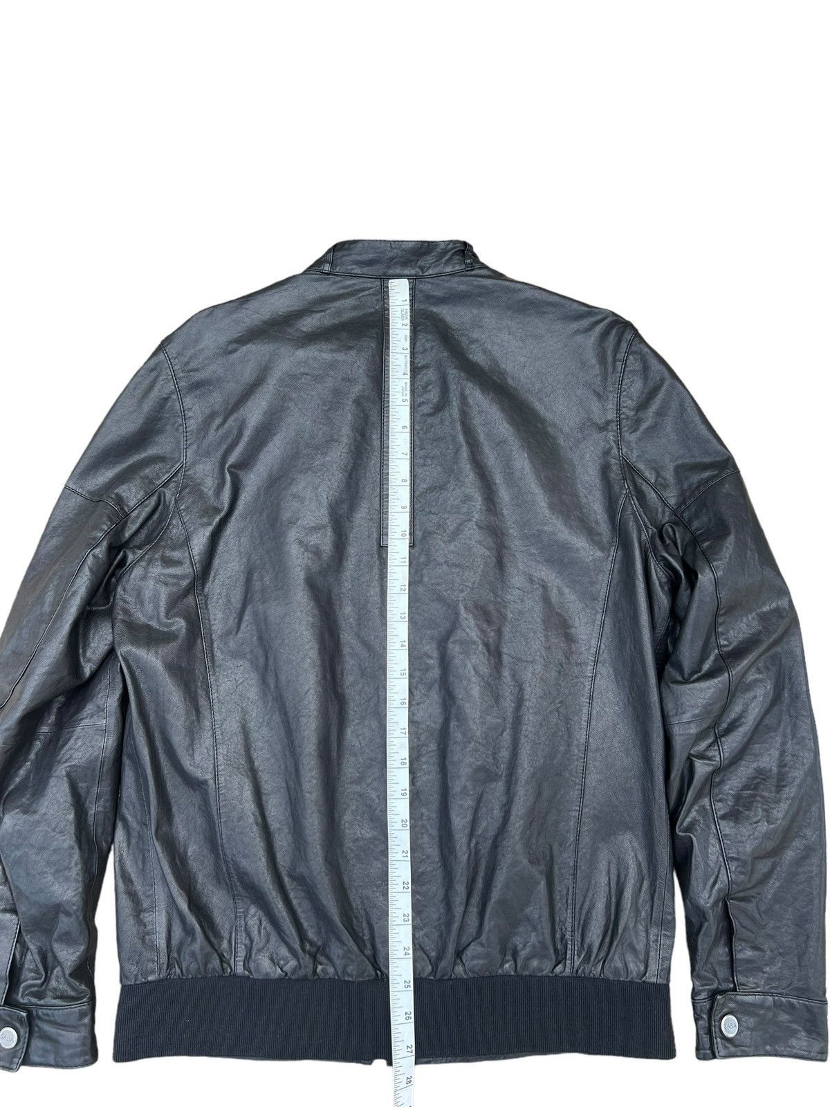 Saba Mens SABA MW10075 Lamb Leather Racer Jacket Size US S / EU 44-46 / 1 - 14 Thumbnail