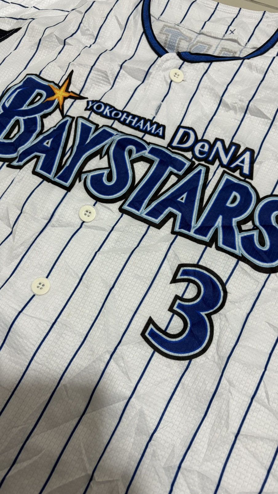 Japanese Brand Yokohama Dena Baystars Japanese Baseball Jersey kajitani Size US L / EU 52-54 / 3 - 3 Thumbnail