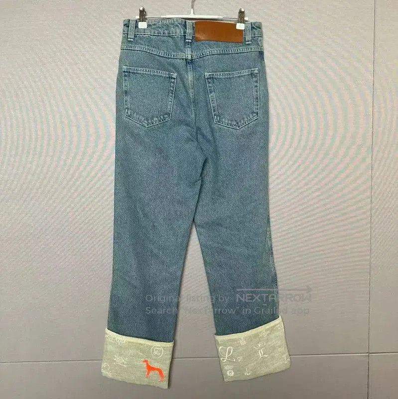 Loewe Loewe Summer Cotton Blue Denim Trousers . Size 26" / US 2 / IT 38 - 2 Thumbnail