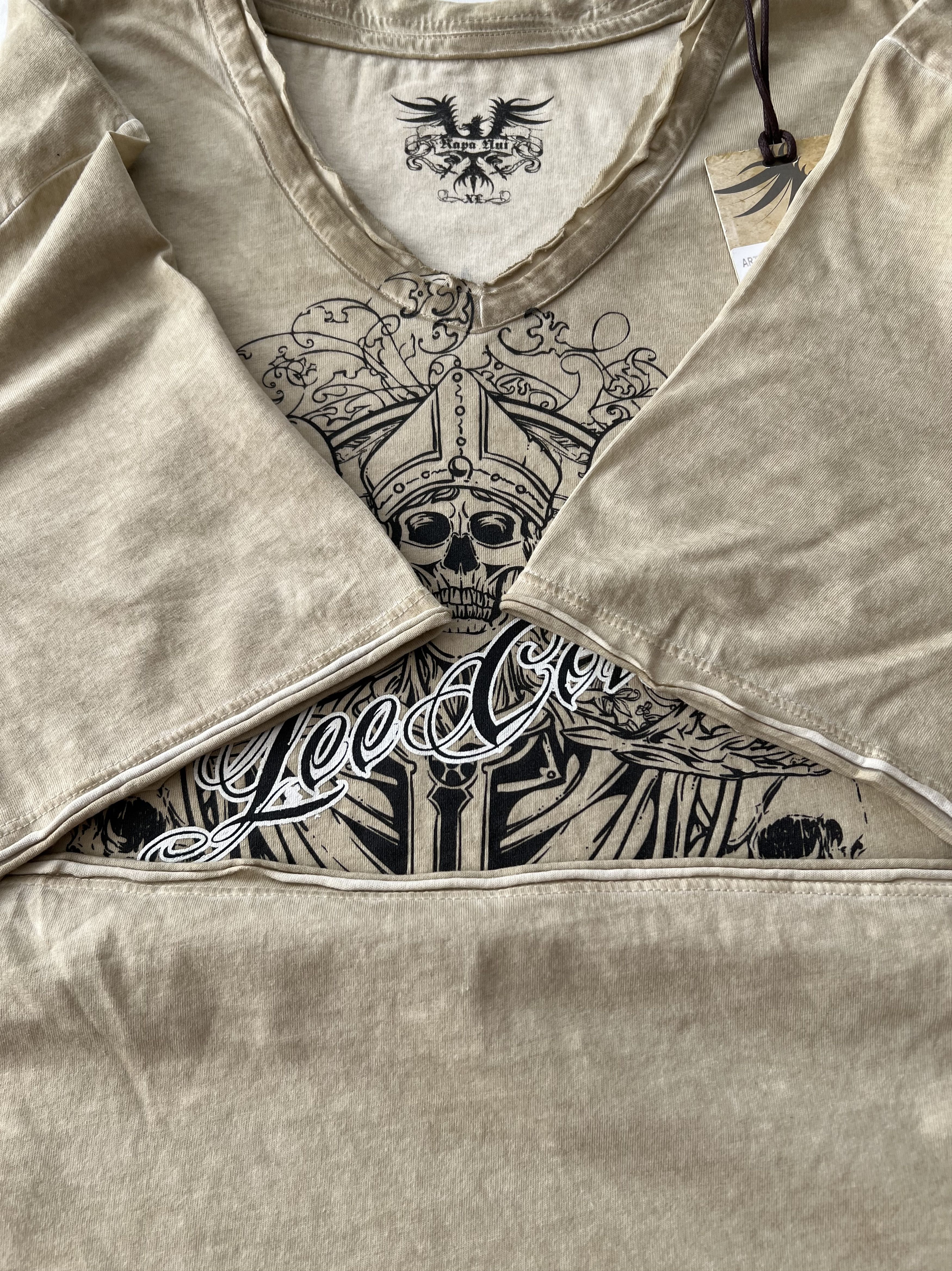 Affliction Affliction Style Rapa Nui Eagle Skull Y2K T-shirt Size US XL / EU 56 / 4 - 5 Thumbnail