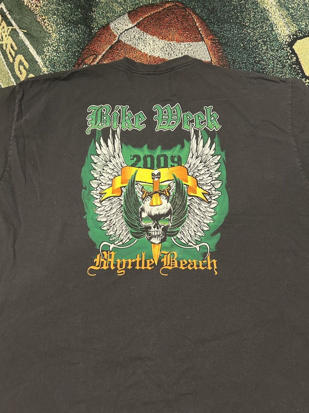 Vintage 2009 large Myrtle Beach bike week short sleeve Size US L / EU 52-54 / 3 - 1 Thumbnail