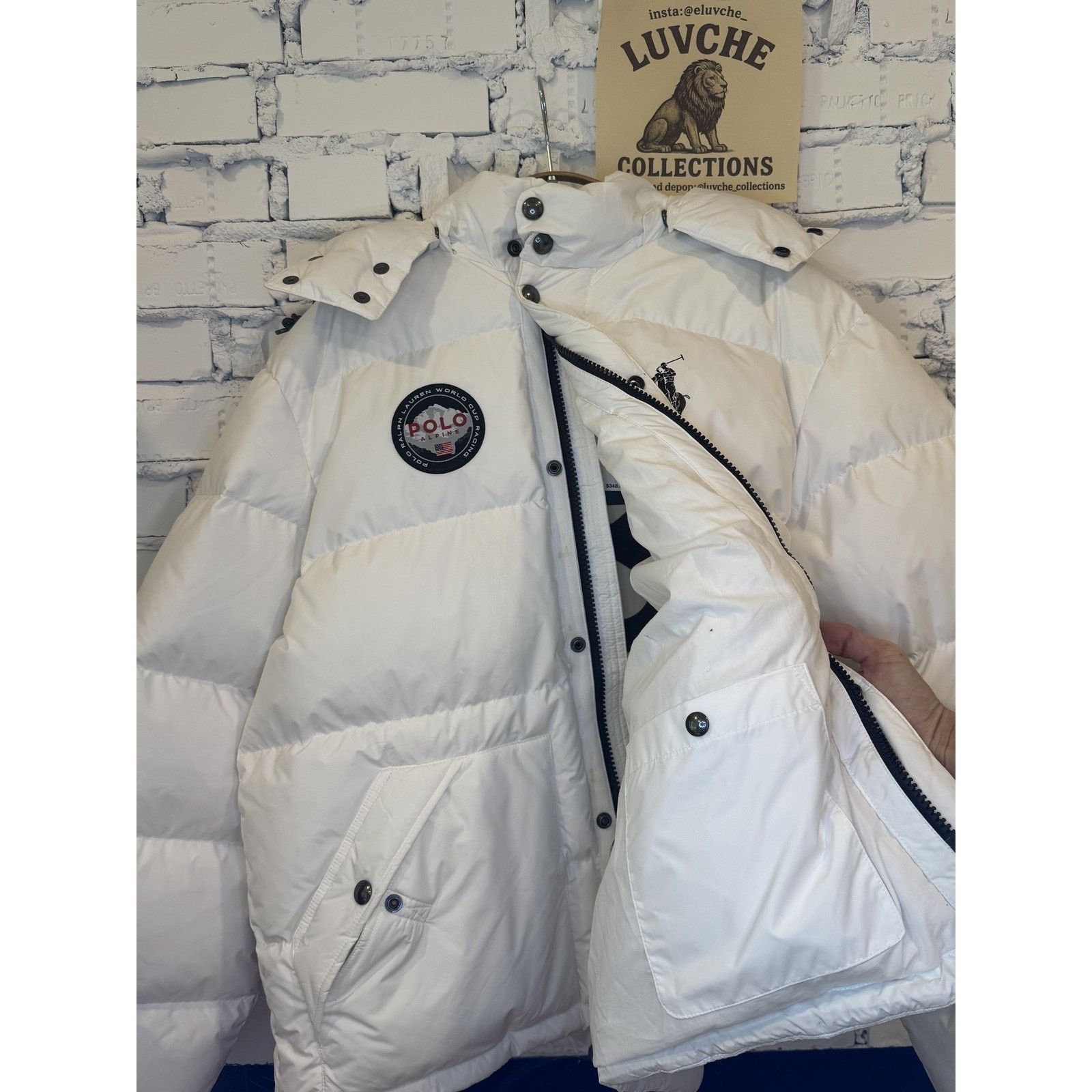 Polo Ralph Lauren Polo Ralph Lauren Puffer Jacket White Winter Parka Patch Size US L / EU 52-54 / 3 - 2 Thumbnail