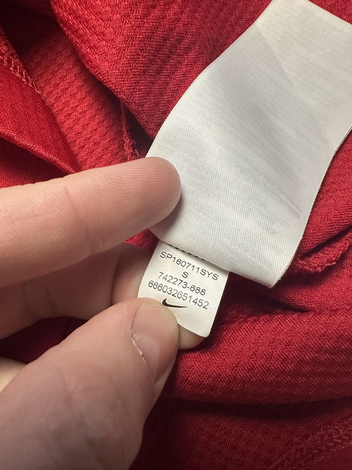 Nike × Vintage Vintage England soccer sweatshirt track jacket size S red Size US S / EU 44-46 / 1 - 8 Thumbnail
