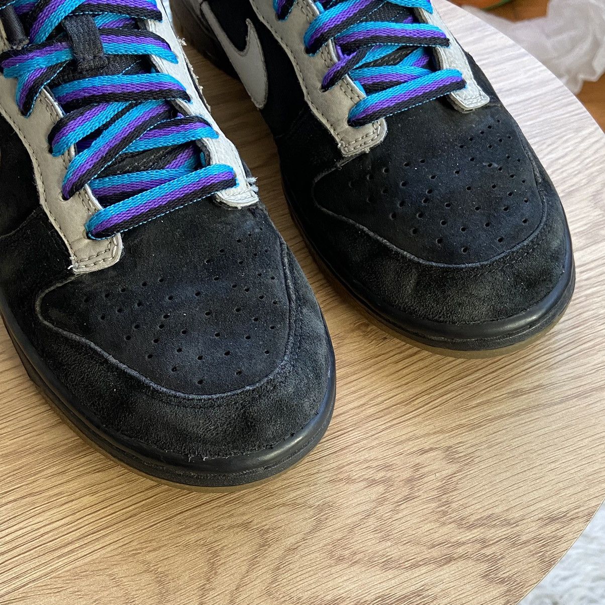 Nike × Vintage 📌 2008 Nike Dunk Low 6.0 Black Vintage Size US 8 / EU 41 - 5 Thumbnail