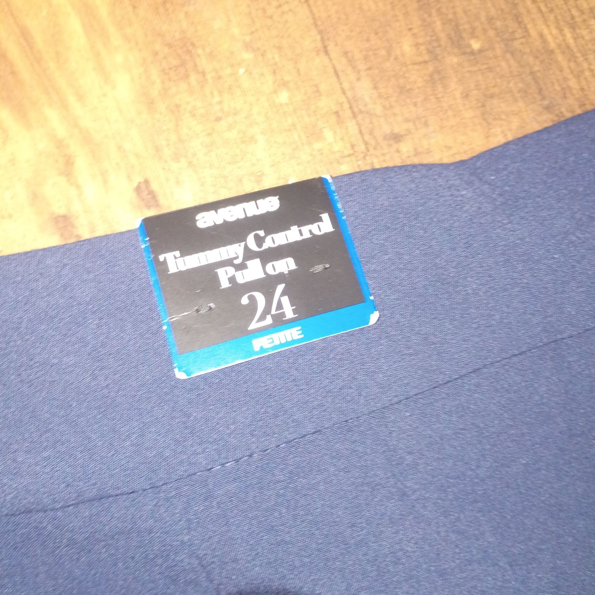 Avenue Avenue Womens Tummy Control Pull-On Pants Size 24 Petite Nav Size 24" / US 00 / IT 34 - 5 Thumbnail