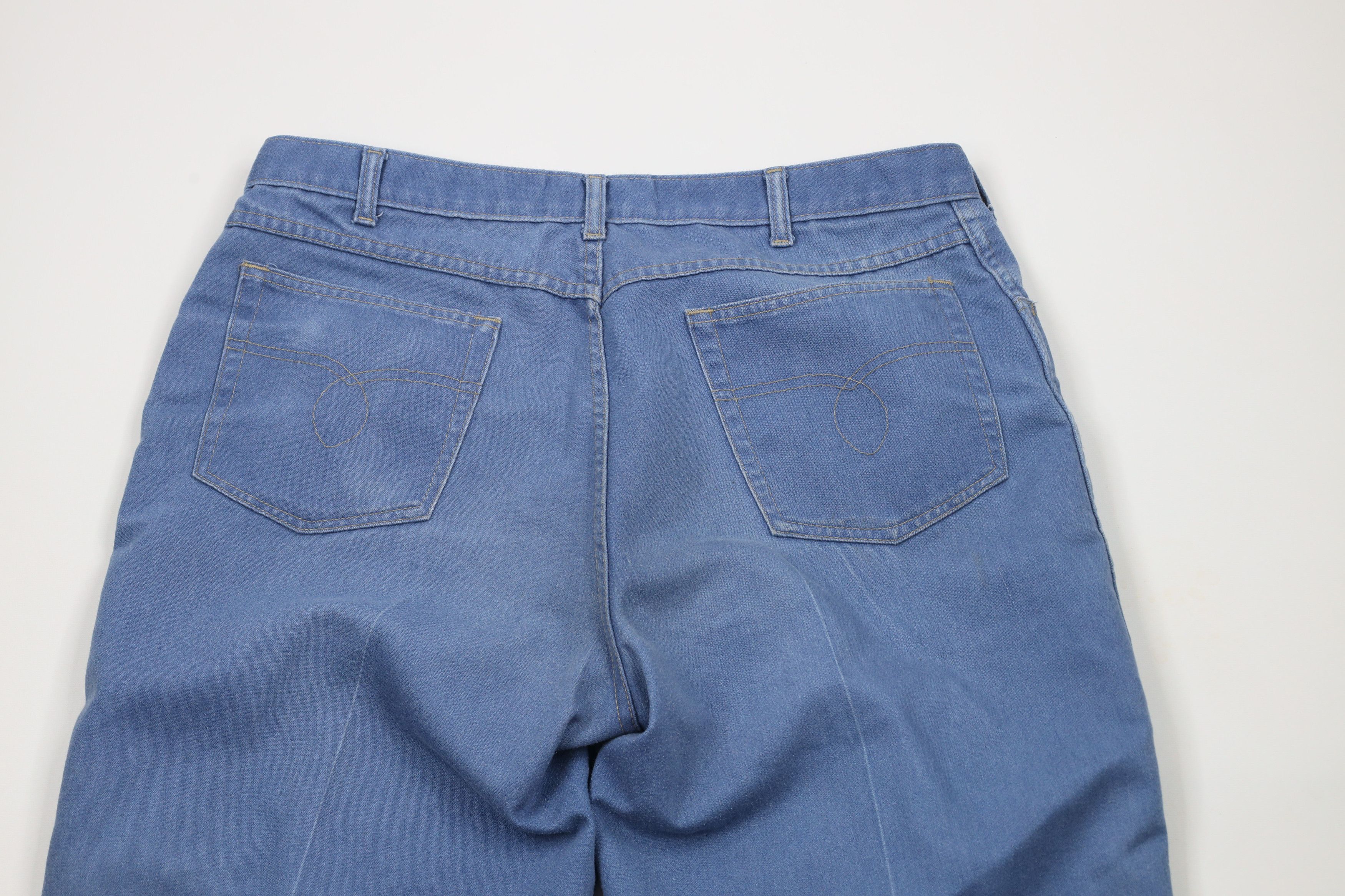 Vintage Vintage 90s Streetwear Flared Wide Leg Denim Jeans Blue Size US 36 / EU 52 - 11 Thumbnail