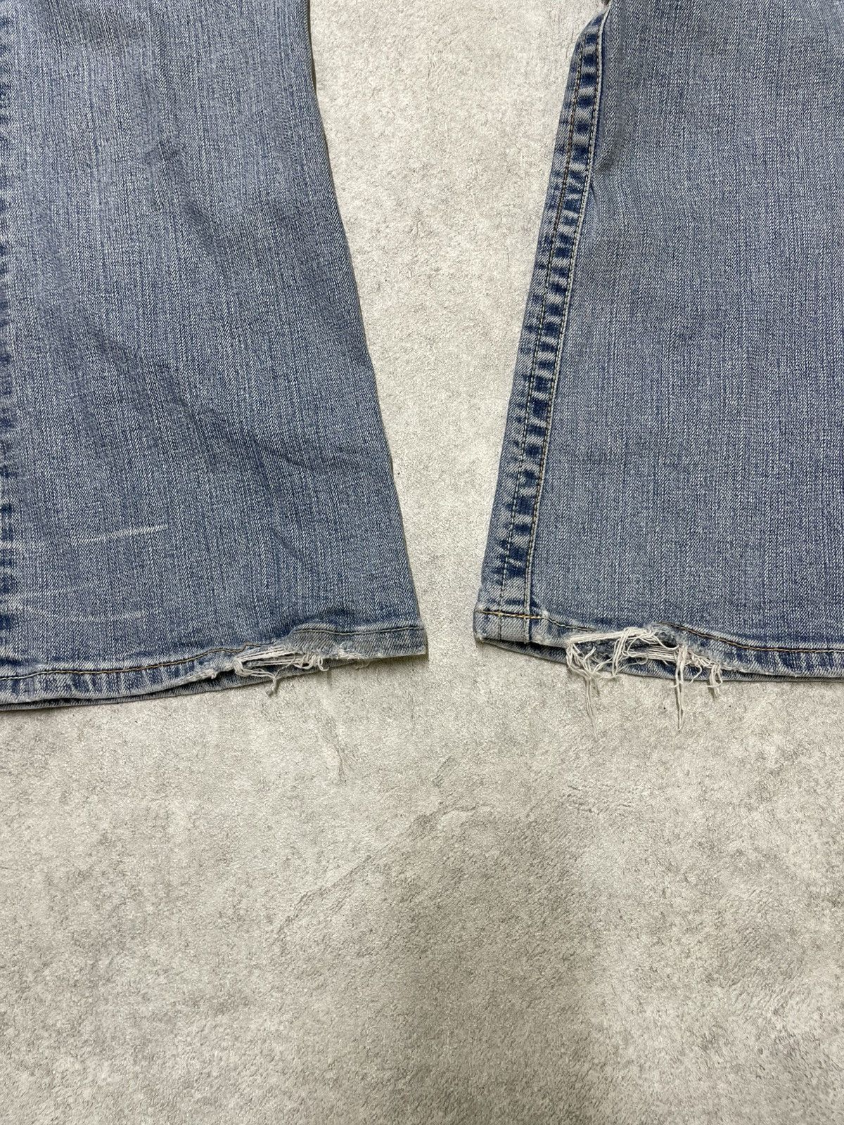 If Six Was Nine × Le Grande Bleu (L.G.B.) Distressed Ifsixwasnine Style Flare Denim Rockstar Grail LGB Size US 29 - 8 Thumbnail