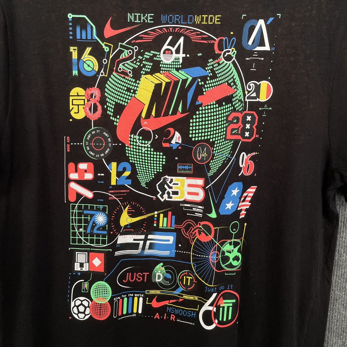 Nike Y2K Nike Worldwide Streetwear T Shirt Travis Style Size US M / EU 48-50 / 2 - 2 Thumbnail