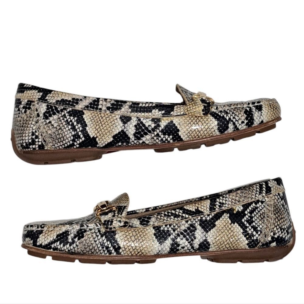 Geox Geox Respira Phython Print Drive Moccasin Loafer Faux Leathe Size US 7 / IT 37 - 1 Thumbnail