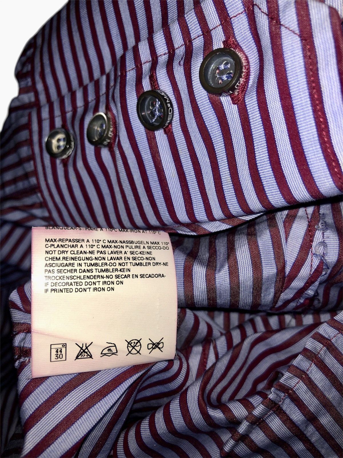 Designer × Dsquared2 DSQUARED2 BUTTON UP SHIRT BURN IN CANADA MADE IN ITLY Size S / US 4 / IT 40 - 11 Thumbnail
