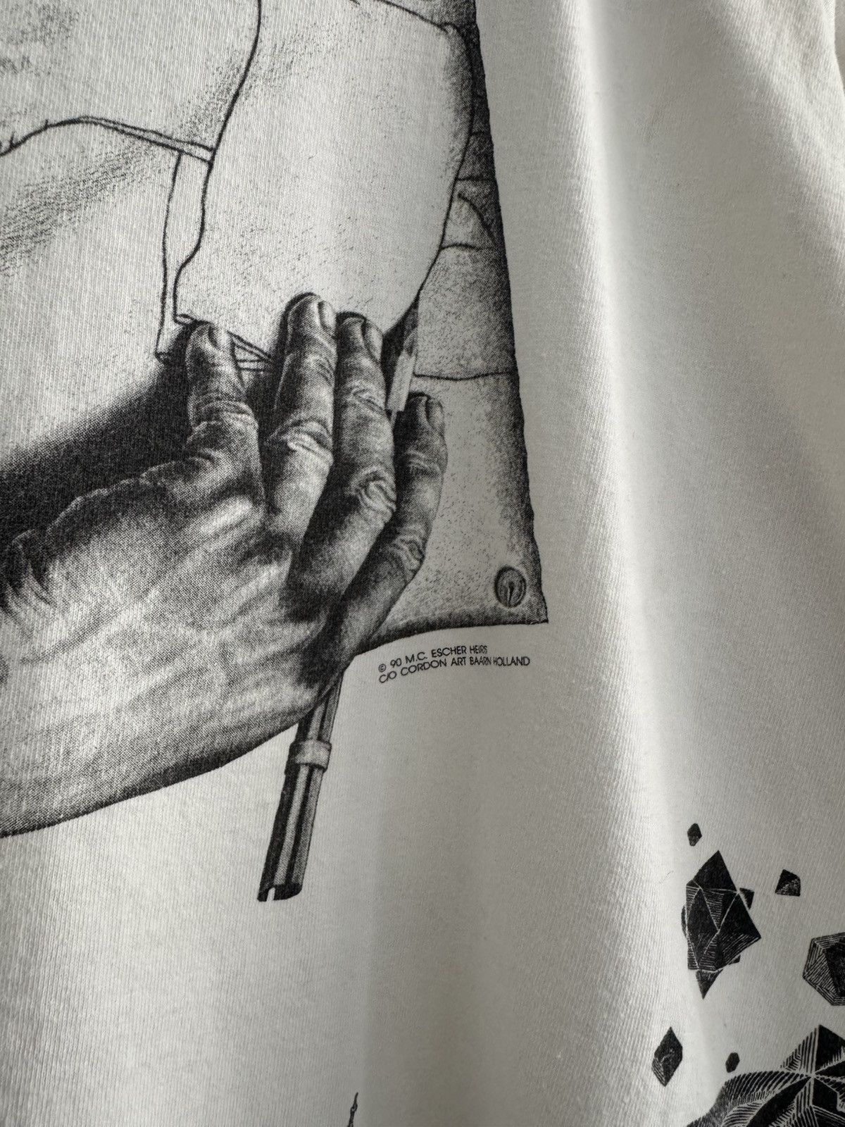 Vintage Vintage 1990 Mc Escher AOP Art Tee Size US XL / EU 56 / 4 - 4 Thumbnail